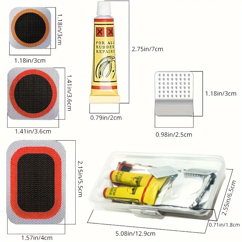 32pcs Bike Tire Repair Kit - B - đánh giá và giá Mountain Biking Tube