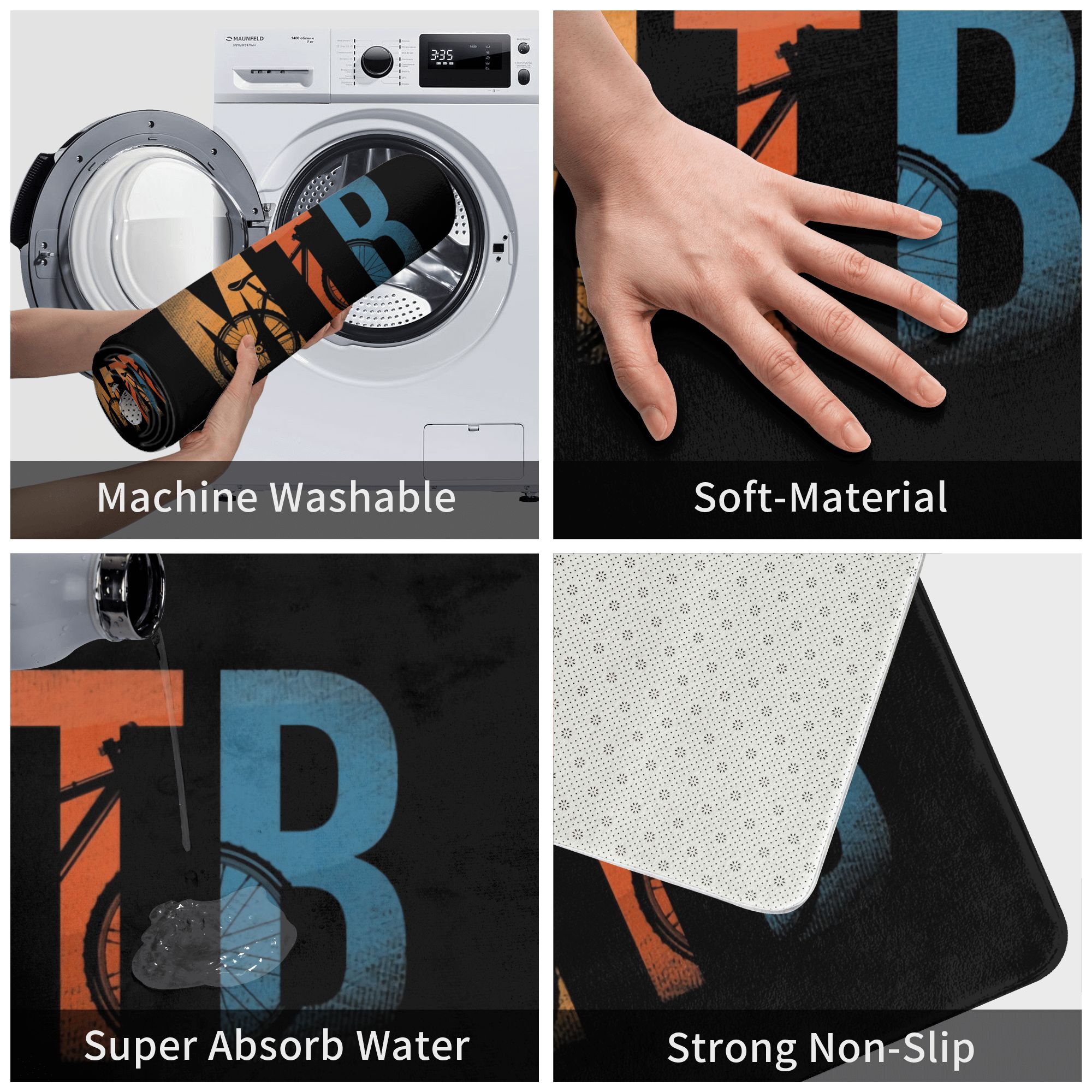 MTB Bicycle Doormat Anti-Slip  - đánh giá và giá Xcm Mountain Biking